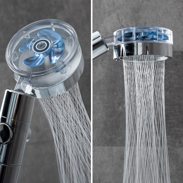 TurboShower - Capat de dus pentru presiune ridicata + 2 x Filtru Purificator