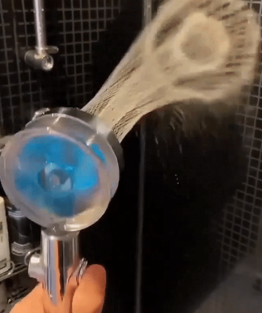 TurboShower - Capat de dus pentru presiune ridicata + 2 x Filtru Purificator