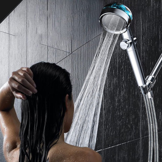 TurboShower - Capat de dus pentru presiune ridicata + 2 x Filtru Purificator